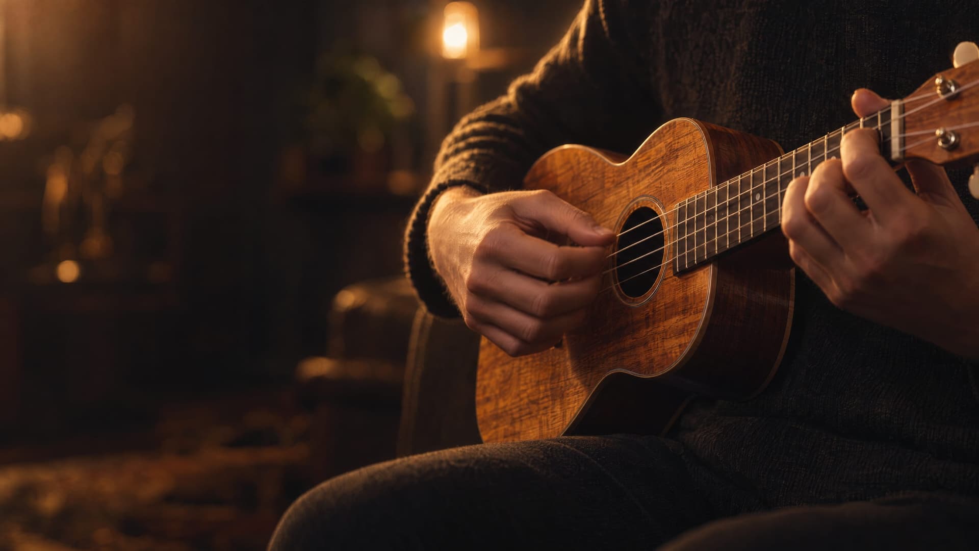 Ukulele lesson in Beachamwell